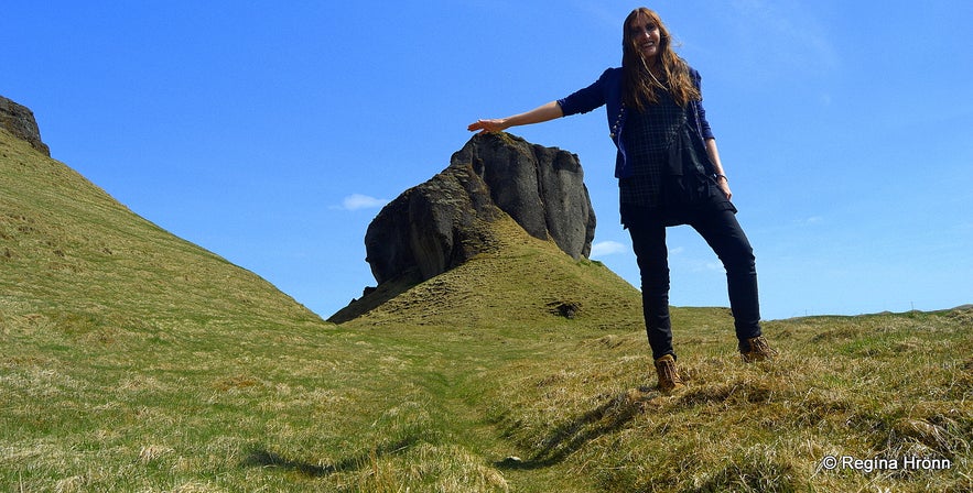 Regína by Systrastapi rock at Kirkjubæjarklaustur