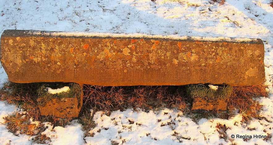 The gravestone of Rev. Jón Steingrímsson Kirkjubæjarklaustur