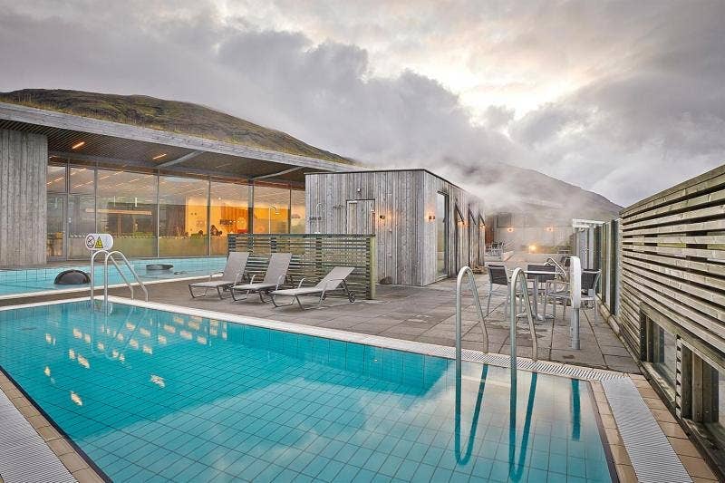 Le sauna du Fontana Spa est construit au-dessus d’une source chaude naturelle !