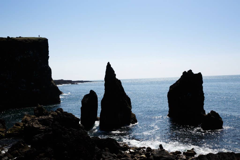 Beautiful rock formations on the Reykjanes Peninsula.