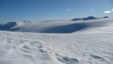 Le cratère enneigé du glacier Eyjafjallajökull.