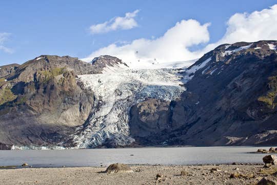 Challenging 8 Hour Volcano & Glacier Hiking on Eyjafjallajokull with Expert Local Guides