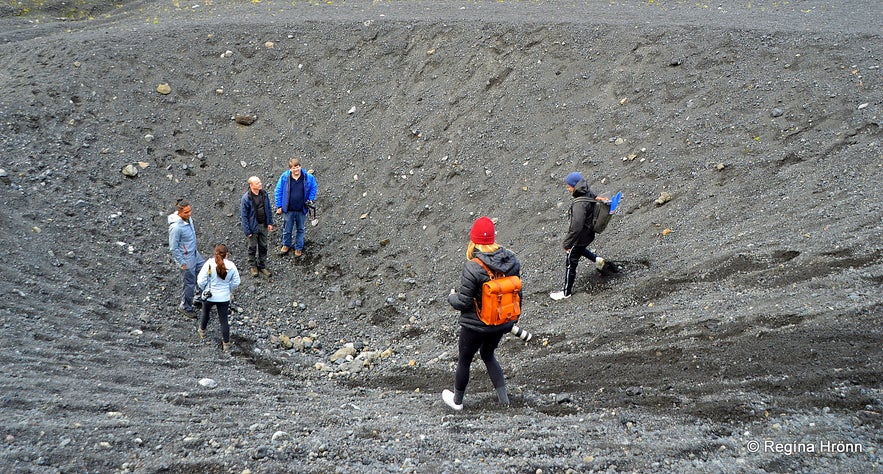 Hiking to Gígjökull glacier South-Iceland