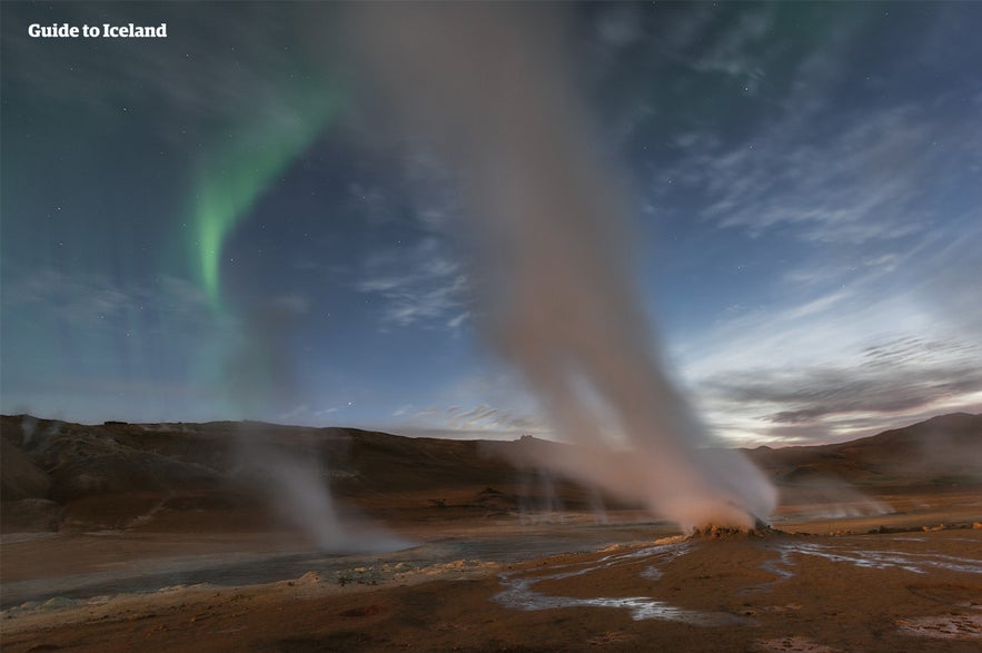 The Myvatn Nature Baths are close to other geothermal sites.