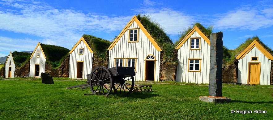 Glaumbær turf house in North-Iceland