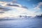 The view from the top of Langjökull glacier.