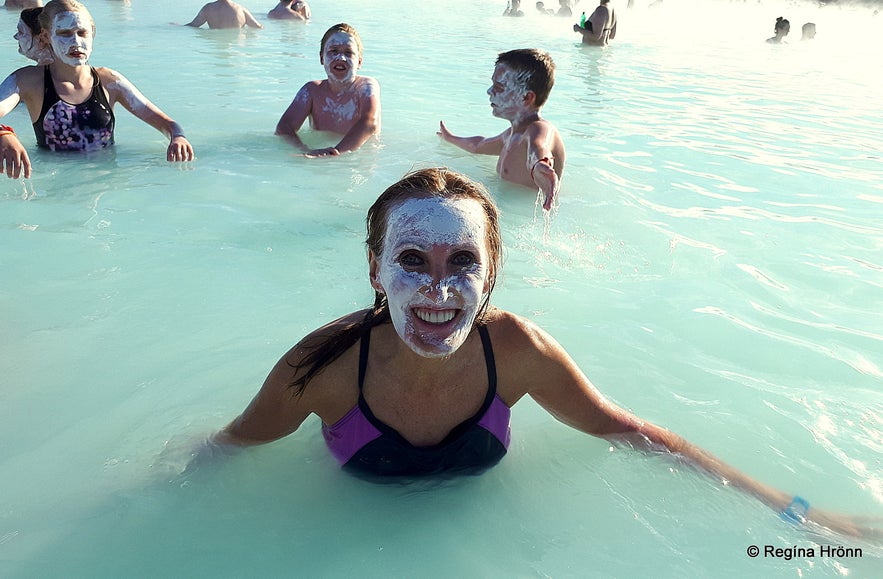 Regína at the Blue Lagoon