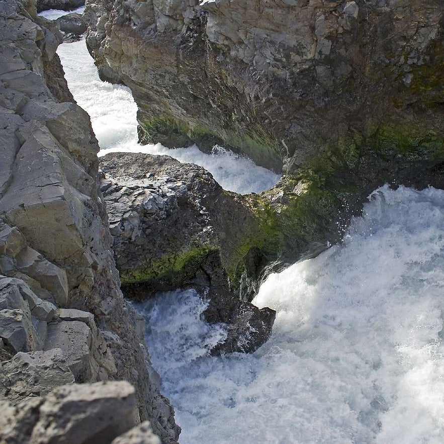 Barnafoss is a site of natural wonder and folklore.