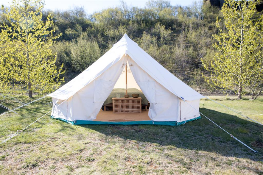 Glamping tent in Þórsmörk by Volcano Huts