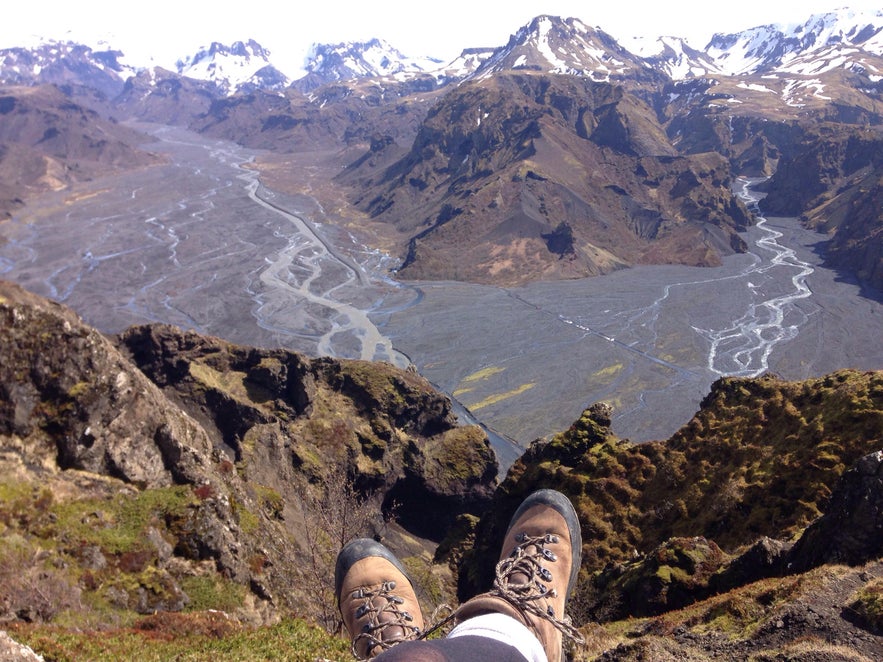 View from the top of Valahnúkur