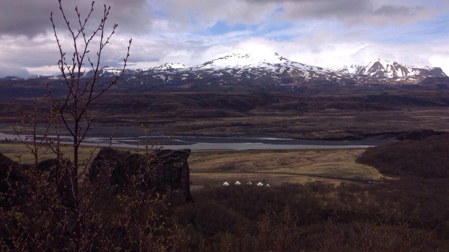 Glamorous camping in Þórsmörk in south Iceland