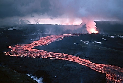 Krafla, in its 1984 eruption. Krafla, in its 1984 eruption.