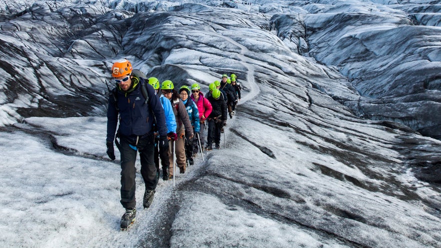 Rando sur glacier à Skaftafell