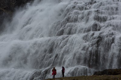 Dynjandi waterfall is captivating from all angles and luckily for you, it has many!