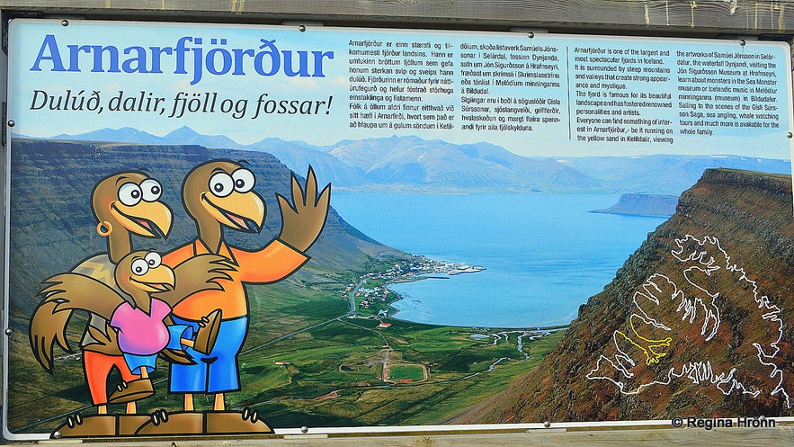 Arnarfjörður information sign