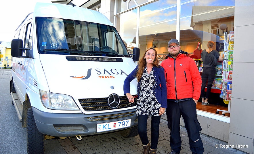 Regína with Ármann from Imagine Travel Iceland