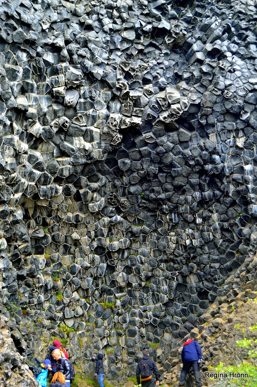 Basalt columns at Hljóðaklettar in Jökulsárgljúfur canyon