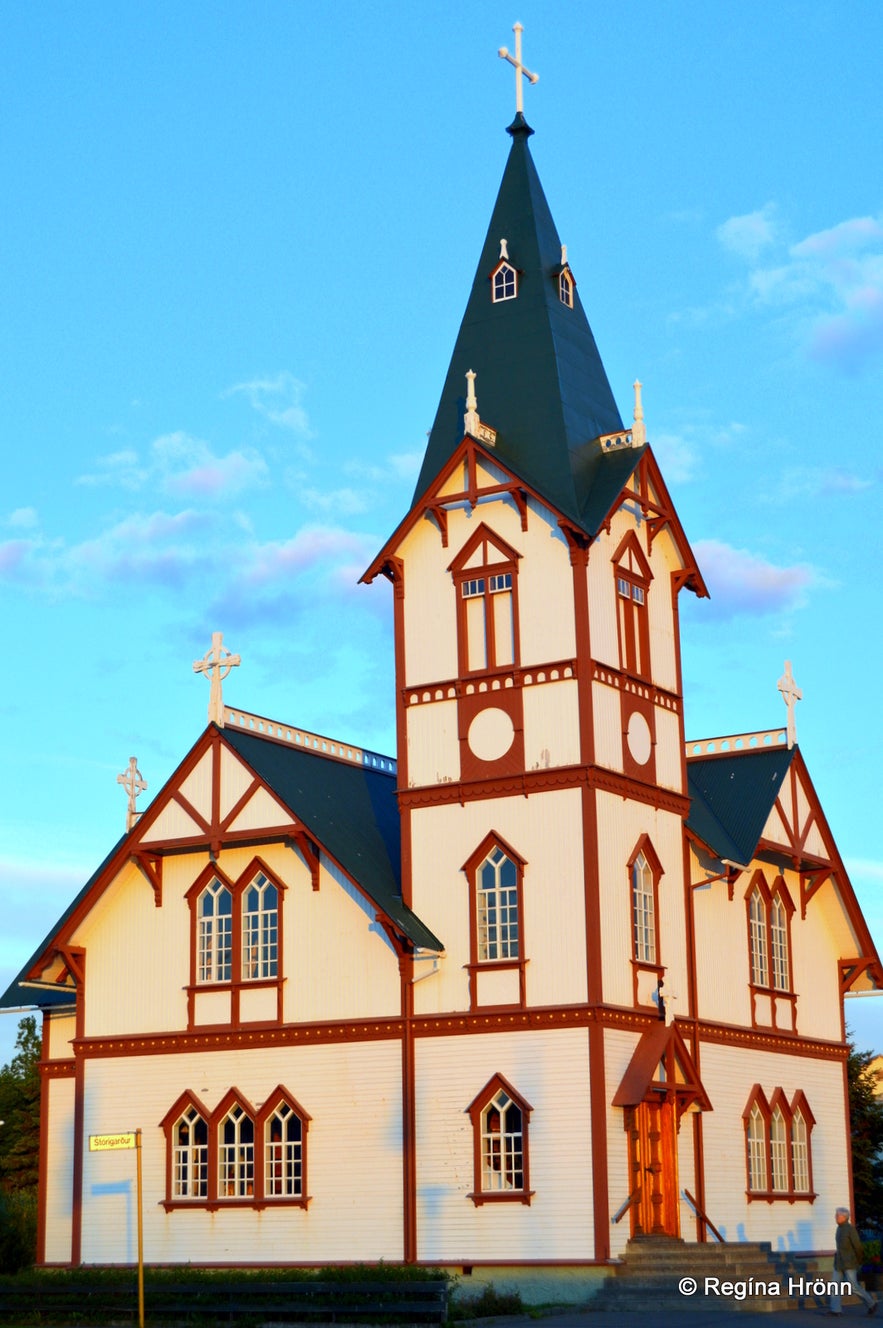 The Húsavíkurkirkja church in Húsavík