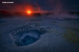 Gunnuhver is one of the geothermal areas on the Reykjanes Peninsula.