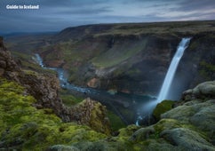 Haifoss is a waterfall in Þjórsárdalur valley.