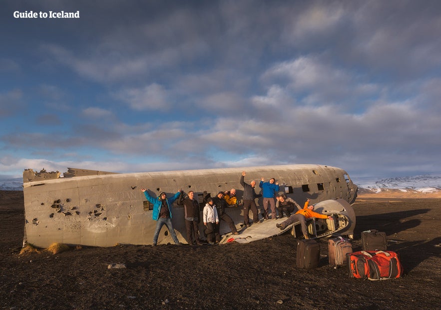 It is fine to climb on the DC Plane Wreckage in south Iceland, so long as you are careful.