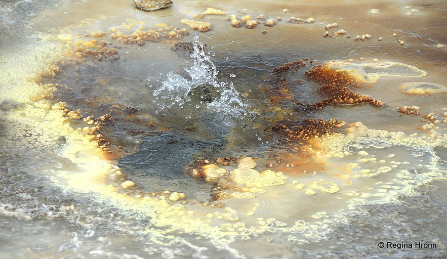 Boiling hot spring at Hveravellir