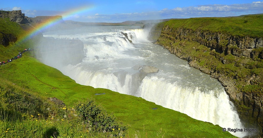 Gullfoss waterfall in Iceland