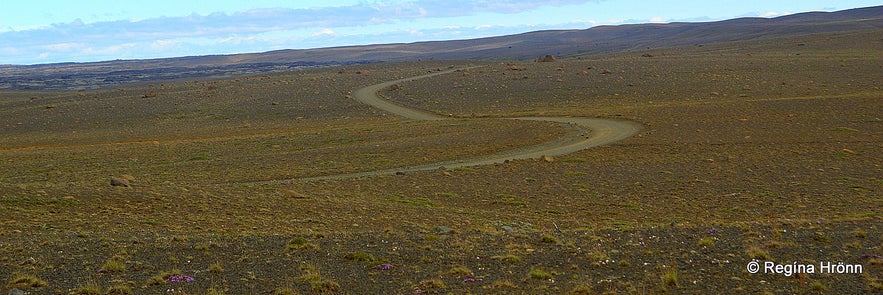 Kjölur road in the highland of Iceland