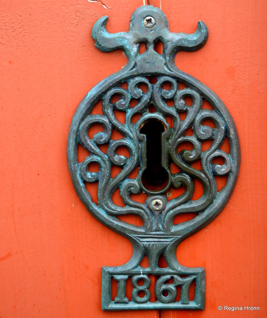 Dagverðarneskirkja church door West-Iceland