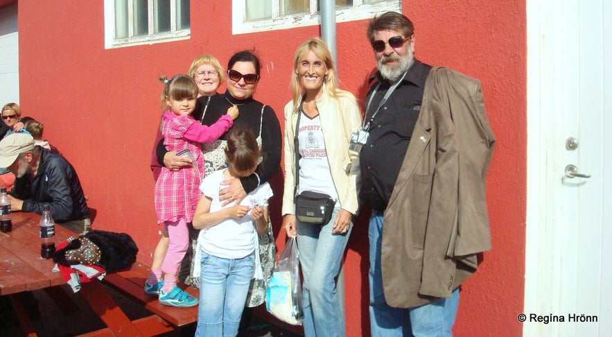 Fish day in Dalvík, north Iceland - Regína with relatives