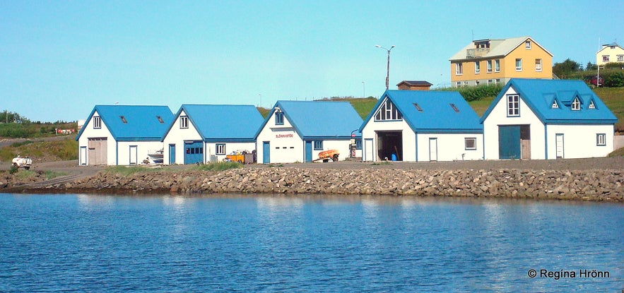 Houses in Hrísey, north Iceland Houses in Hrísey, north Iceland