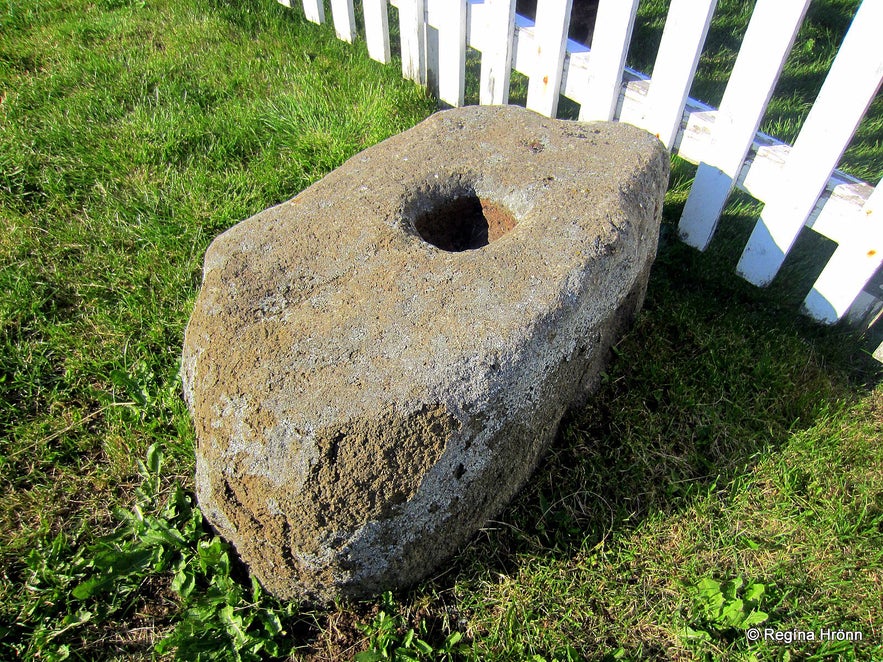 The graveyard at Myrká - the grave of the deacon