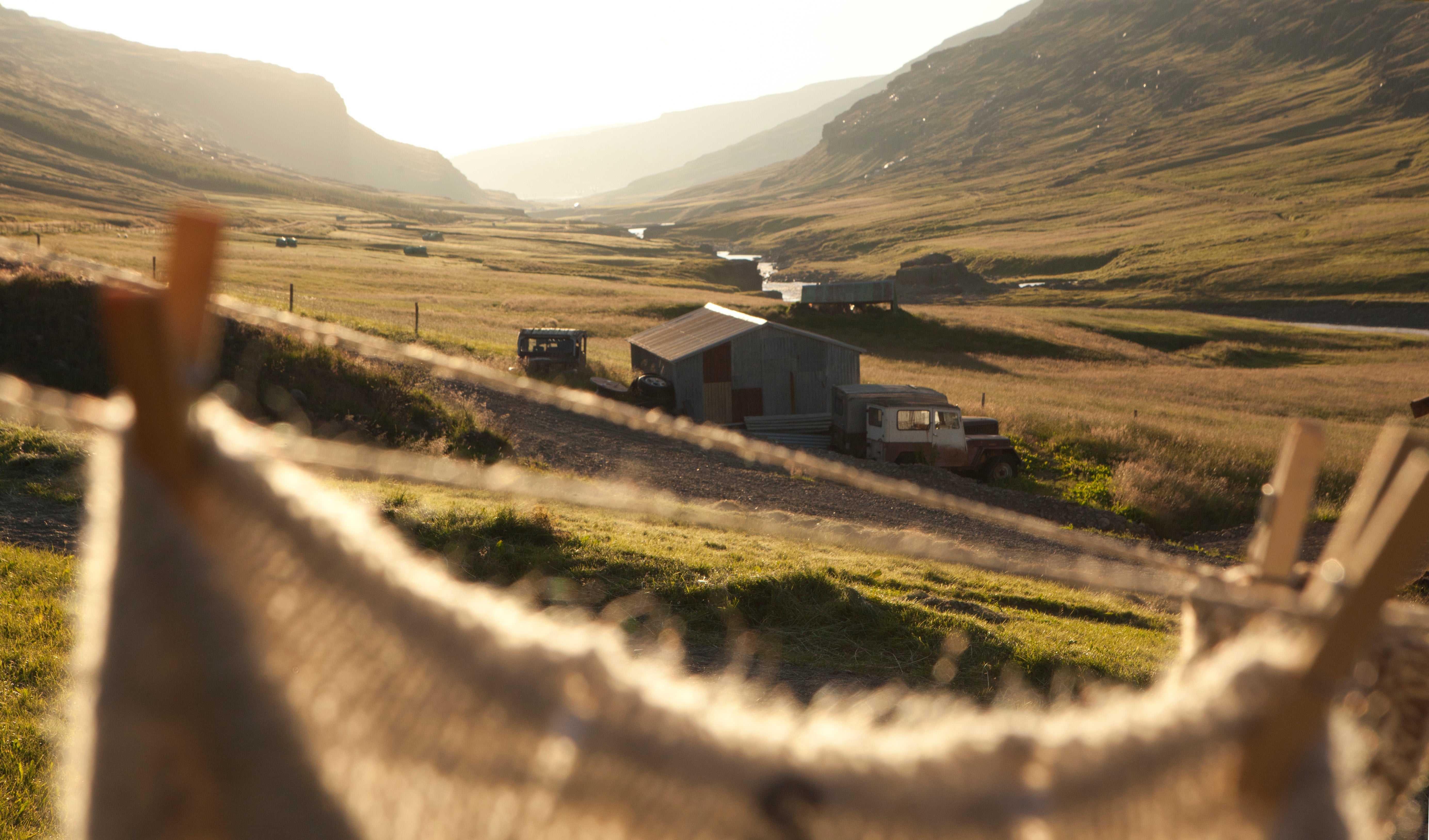 A Mountain Valley in the Eastern Fjords, Iceland.