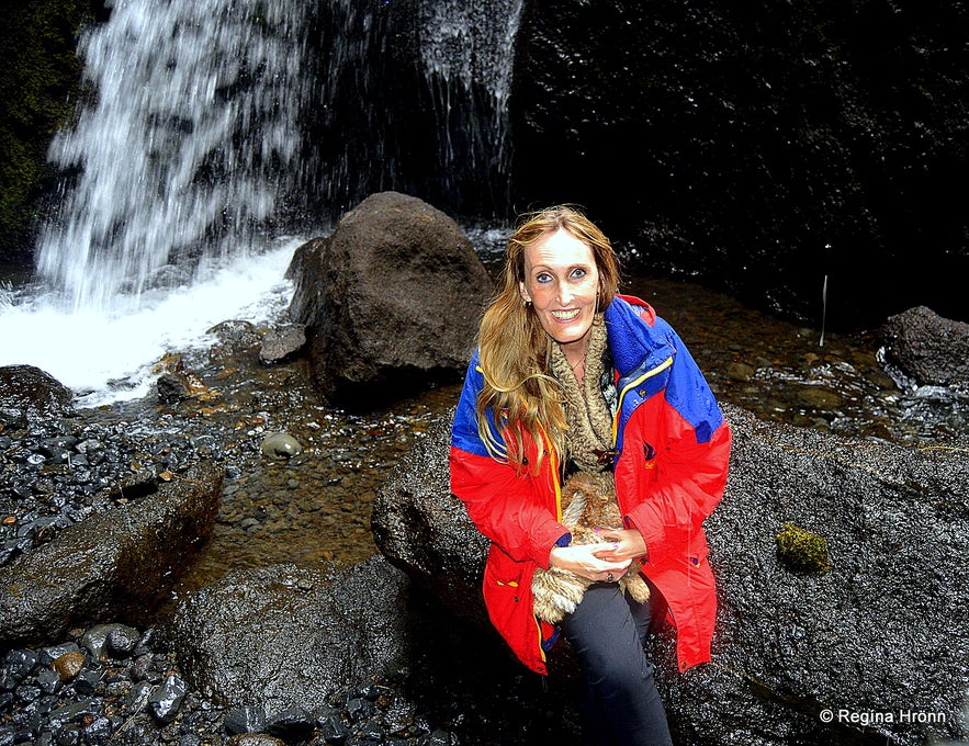 Regína in Stakkholtsgjá Canyon in South-Iceland