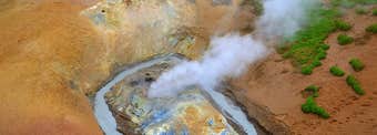 The colourful Þeistareykir Geothermal Area in North Iceland