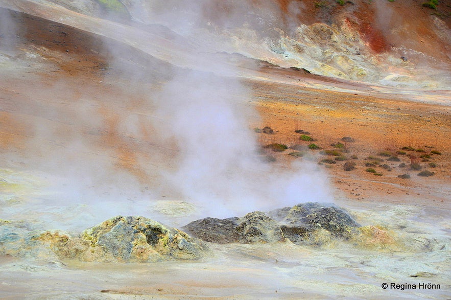 The colourful Þeistareykir Geothermal Area in North-Iceland