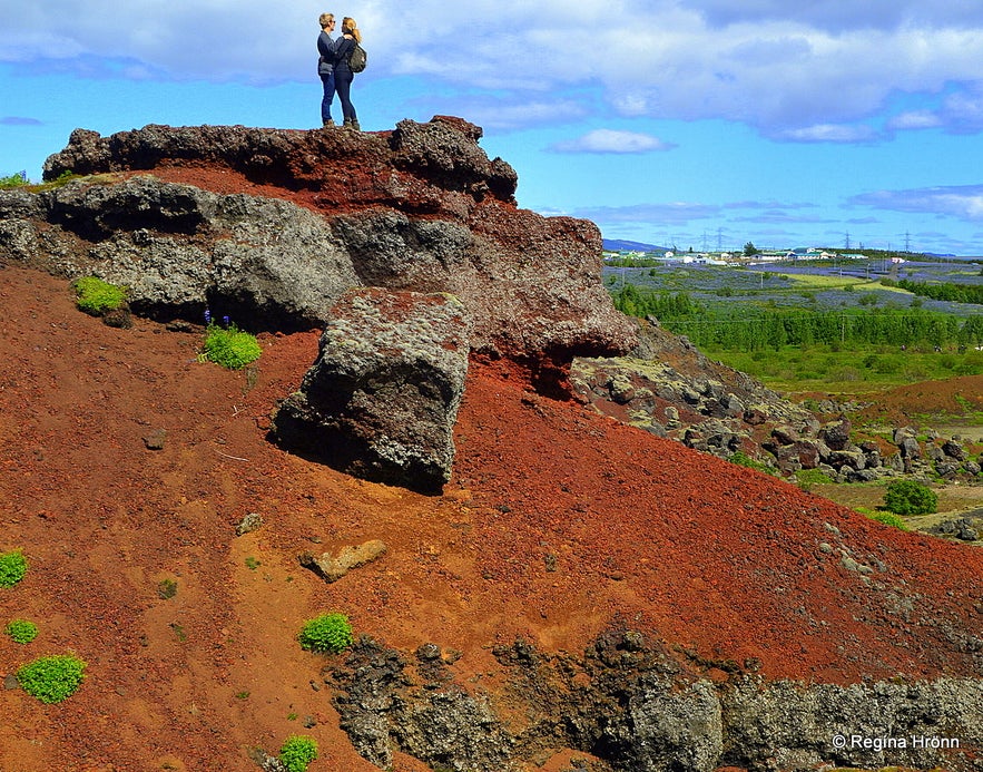 Rauðhólar pseudocraters SW-Iceland