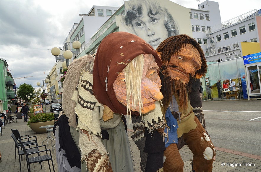 Grýla and Leppalúði in Akureyri North-Iceland