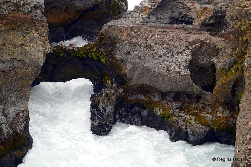 Barnafoss waterfall West Iceland