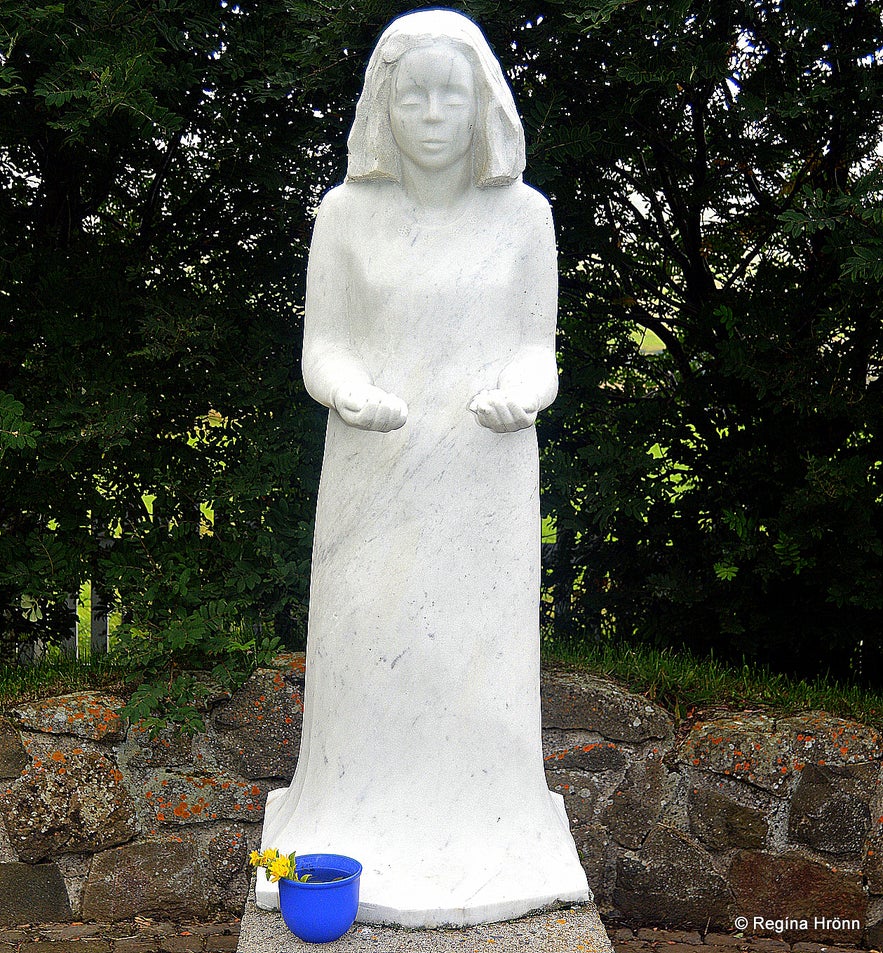 A statue of Virgin Mary at Munkaþverá