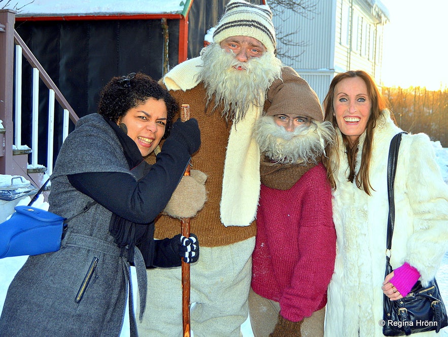 With the Yule Lads at Árbæjarsafn folk museum in Reykjavík