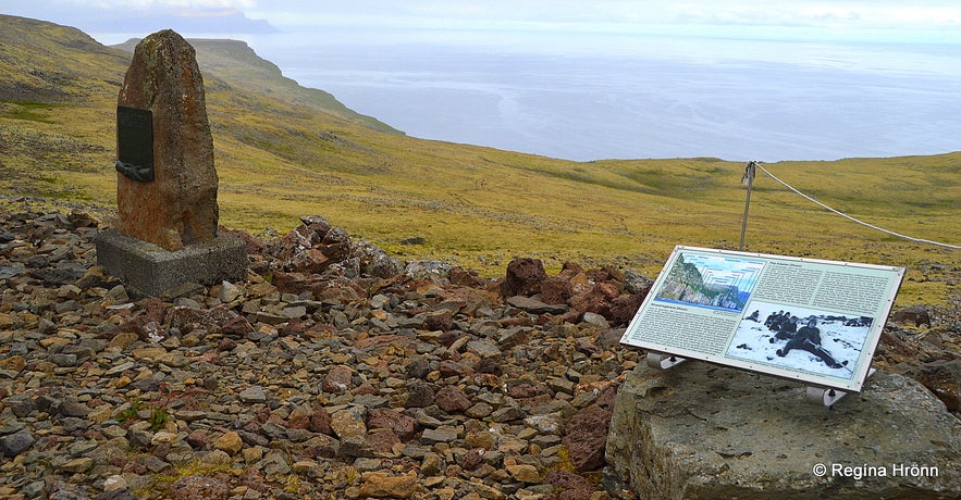 The monument for the rescue at Látrabjarg