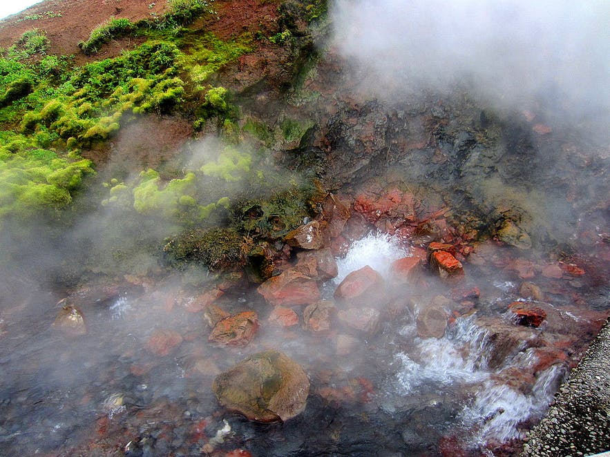 Steam coming from Deildartunguhver hot spring in West Iceland. Steam coming from Deildartunguhver hot spring in West Iceland.