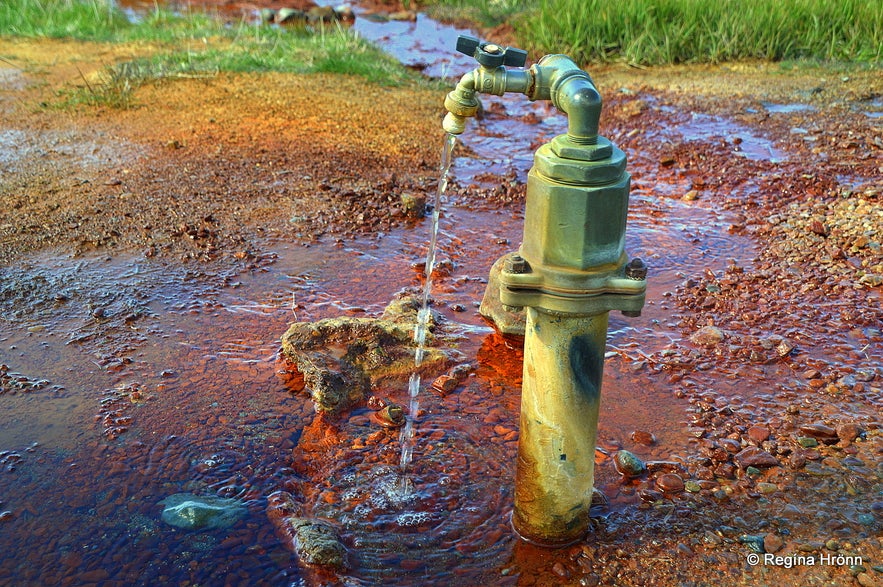 Ölkelda freshwater well on Snæfellsnes peninsula in west Iceland