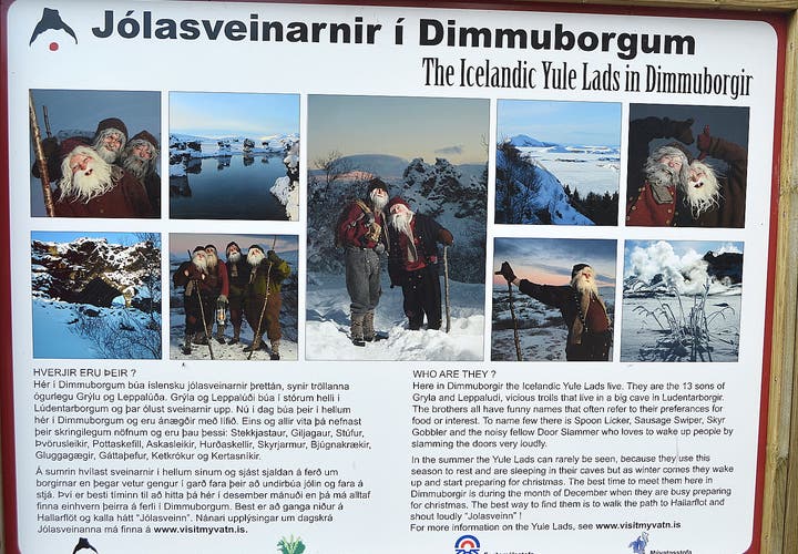 The Icelandic Yule Lads live at Dimmuborgir in North Iceland!