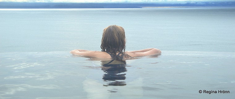 Soaking in the Geosea Geothermal Sea baths in Húsavík 