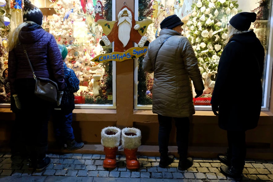 Christmas-Shop am Laugarvegur in Reykjavik