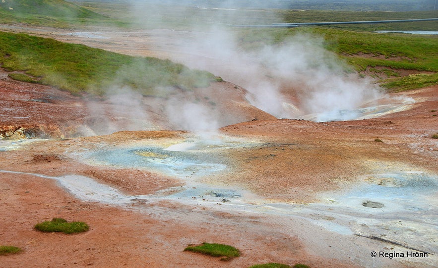 The colourful Þeistareykir Geothermal Area in North-Iceland