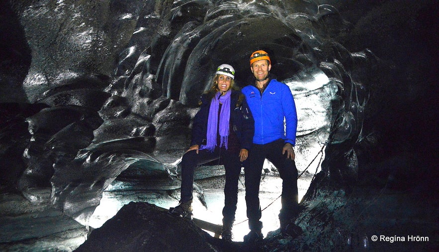 Regína Inside the Katla ice cave