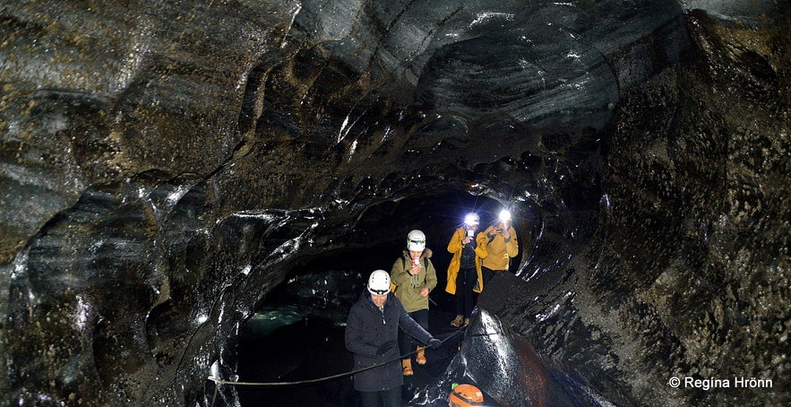 Inside the Katla ice cave